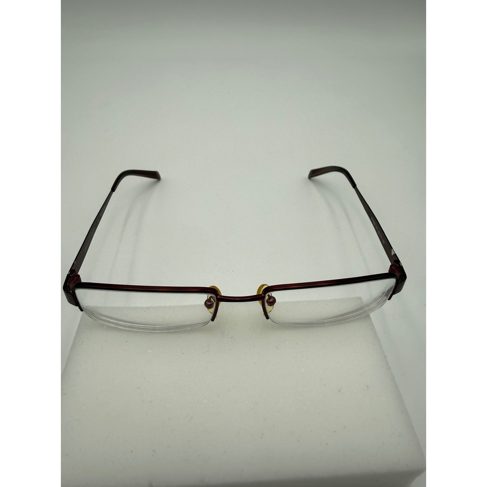 Adrienne Vittadini Eyeglasses Women 50-17-135 Burgundy Good AV 6066 211 Rimless